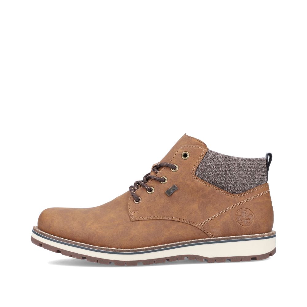 Rieker Men's Lace-Up Boots Caramel Brown