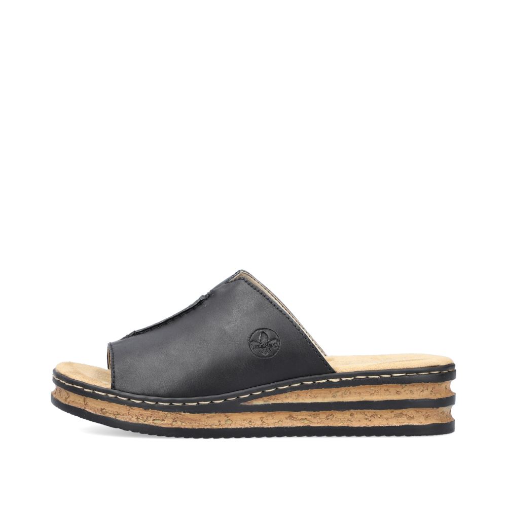 Rieker Women's Mules - Night Black