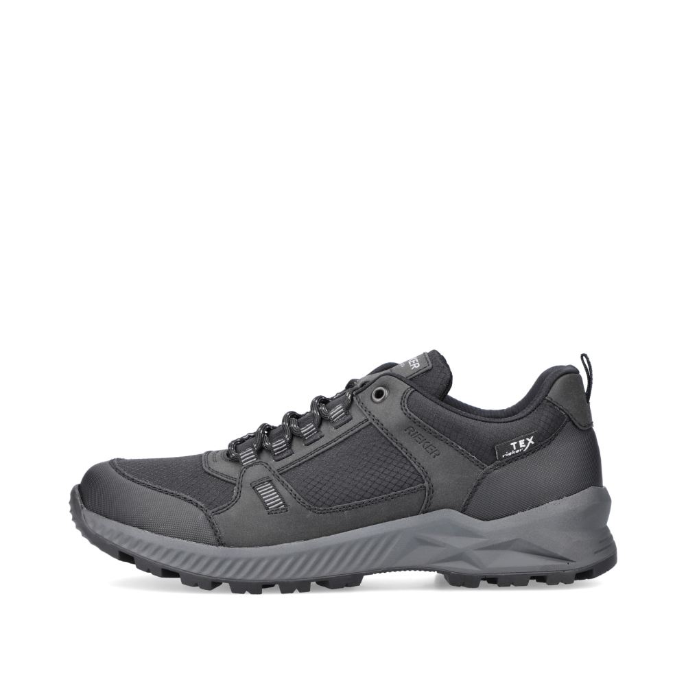 Rieker Men's Lace-Up Shoes - Deep Black