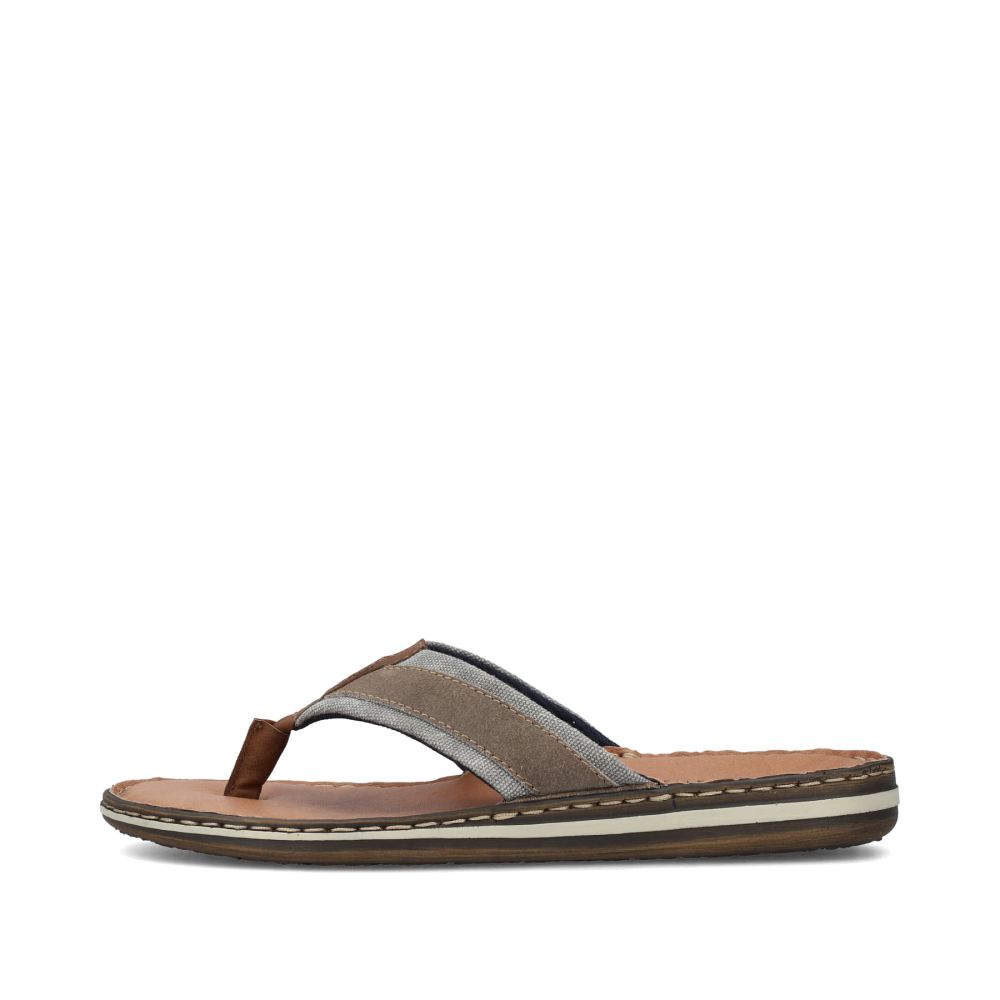 Rieker Men's Flip-Flops Light Brown