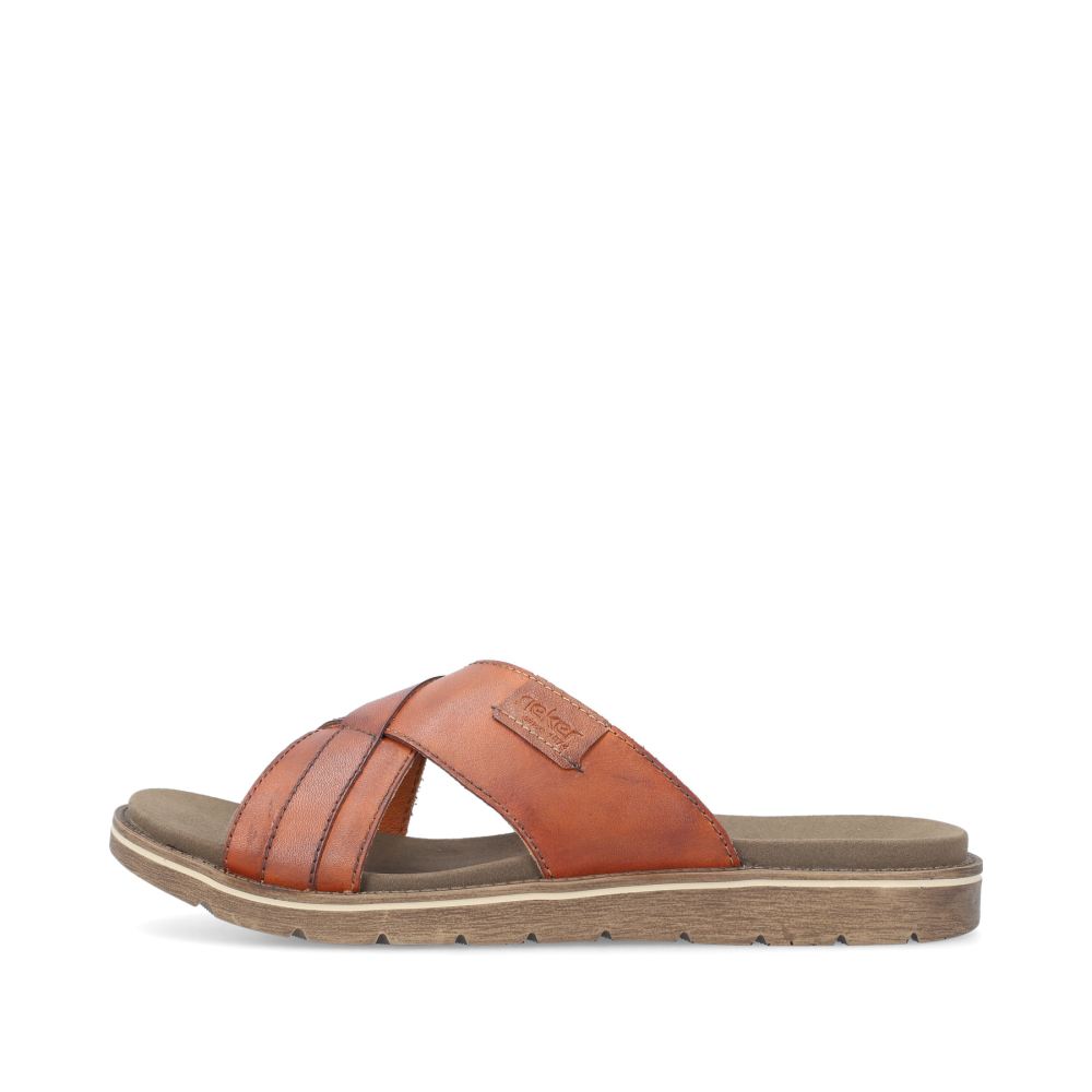 Rieker Men's Mules - Chestnut Brown