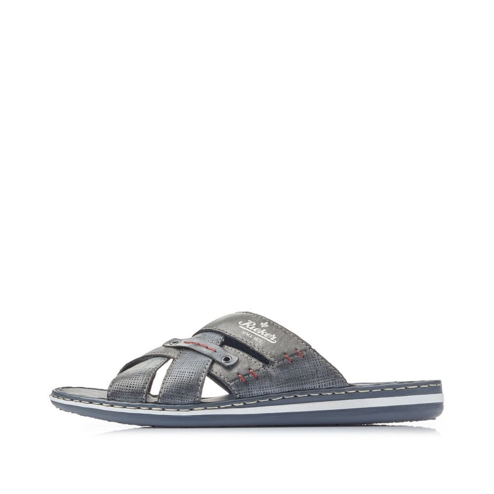 Rieker Men's Mules - Blue-Gray