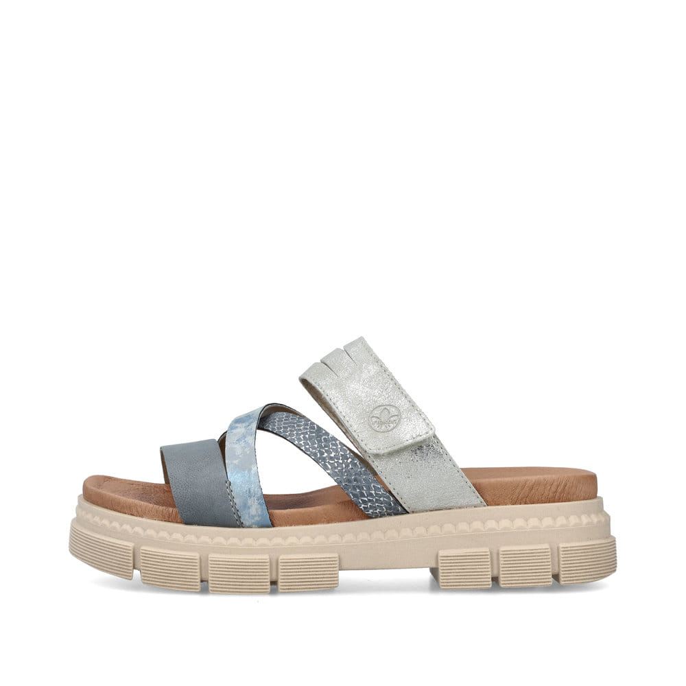 Rieker Women's Mulesslate Blue-Dust Gray