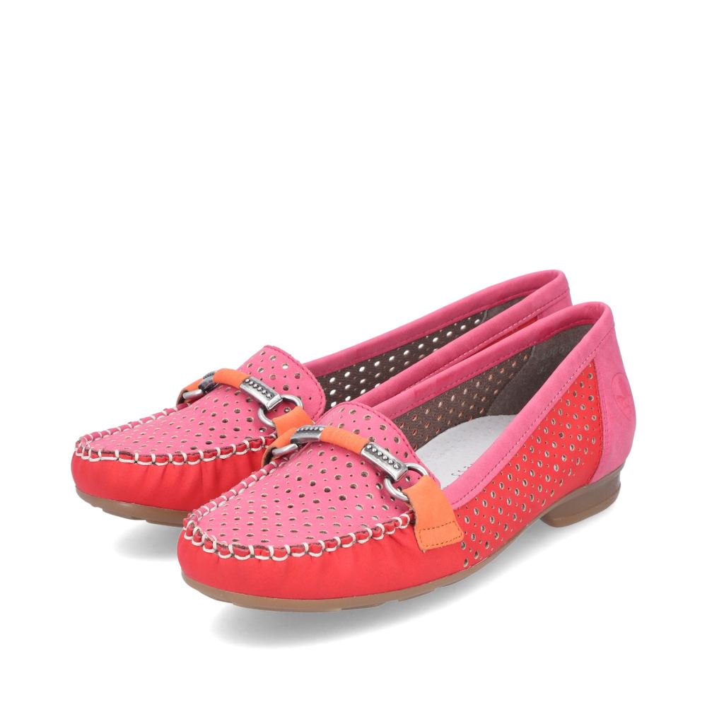 Rieker Women's Loafersraspberry Red