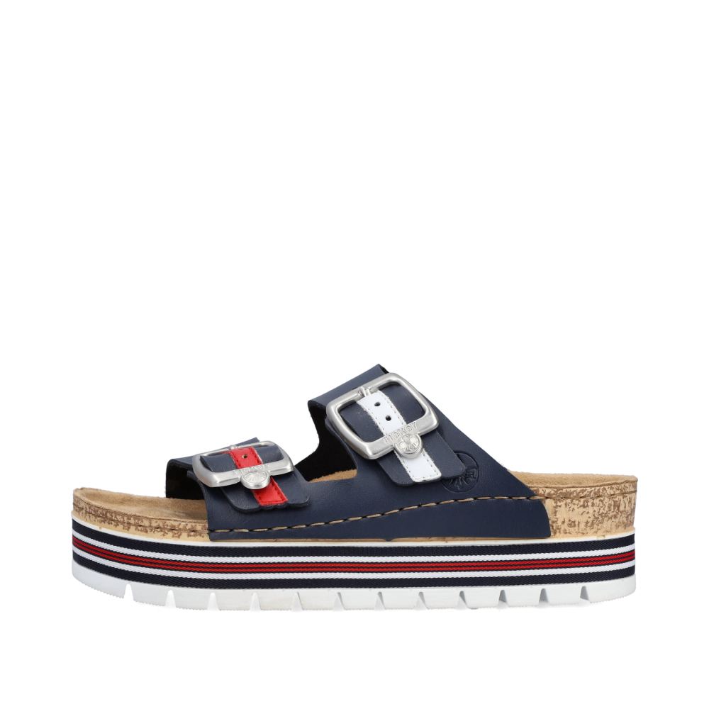 Rieker Women's Mules - Navy Blue