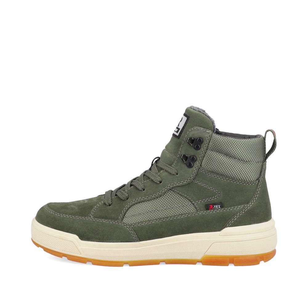 Rieker Evolution Men's High-Top Sneakers Khaki Green