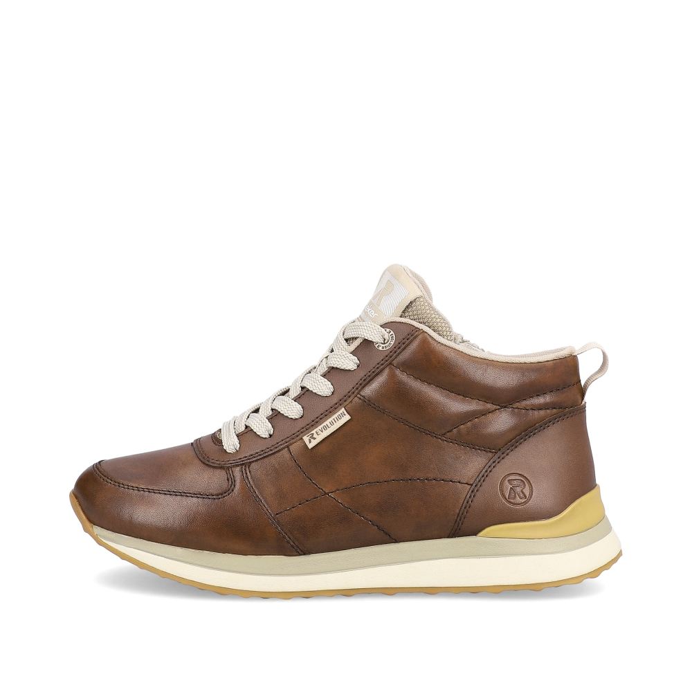 Rieker Evolution Women's Sneakers High Wood Brown