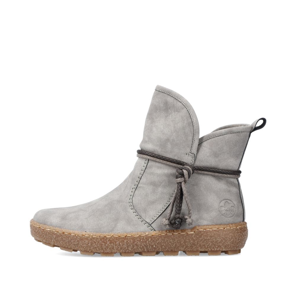 Rieker Women's Ankle Boots - Silver-Gray