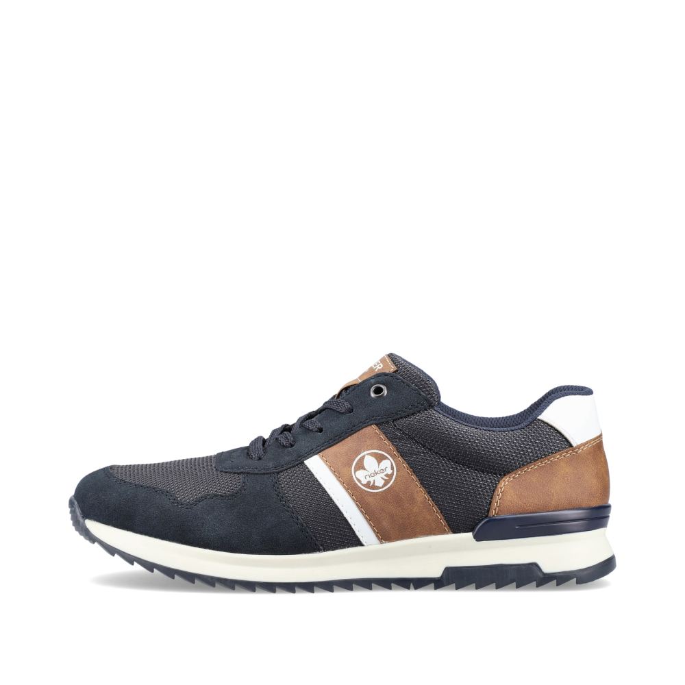 Rieker Men's Low-Top Sneakers - Navy Blue