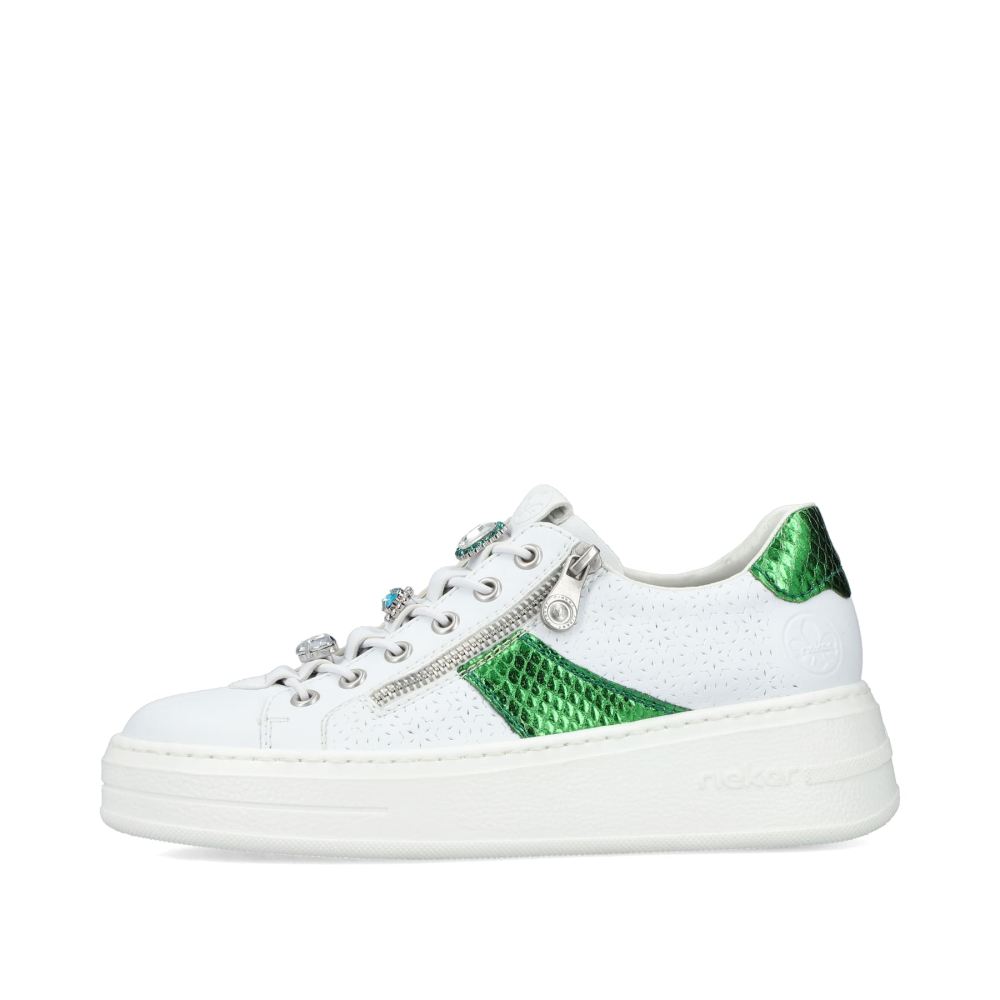 Rieker Women's Low-Top Sneakers - Ice White