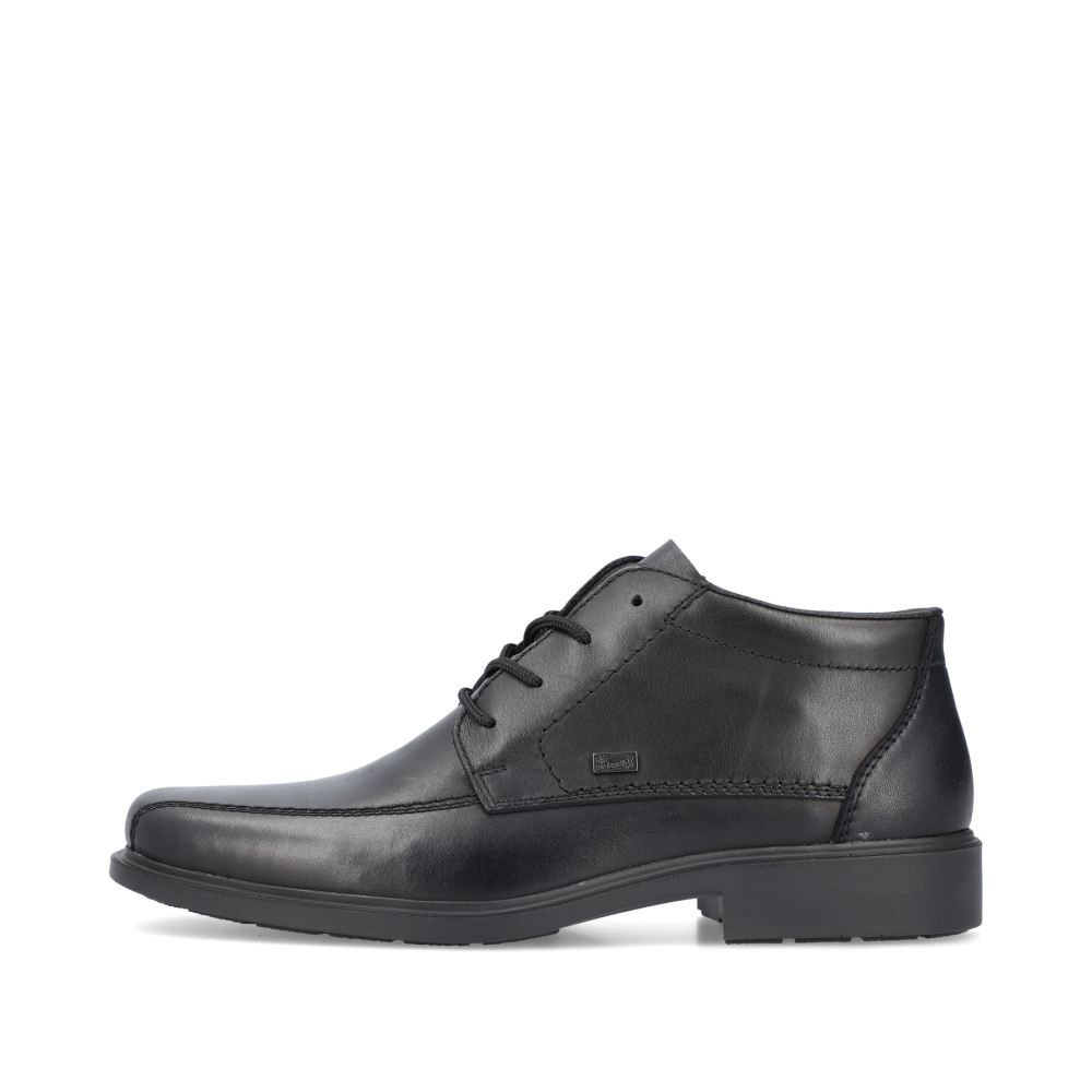 Rieker Men's Lace-Up Shoes - Glossy Black