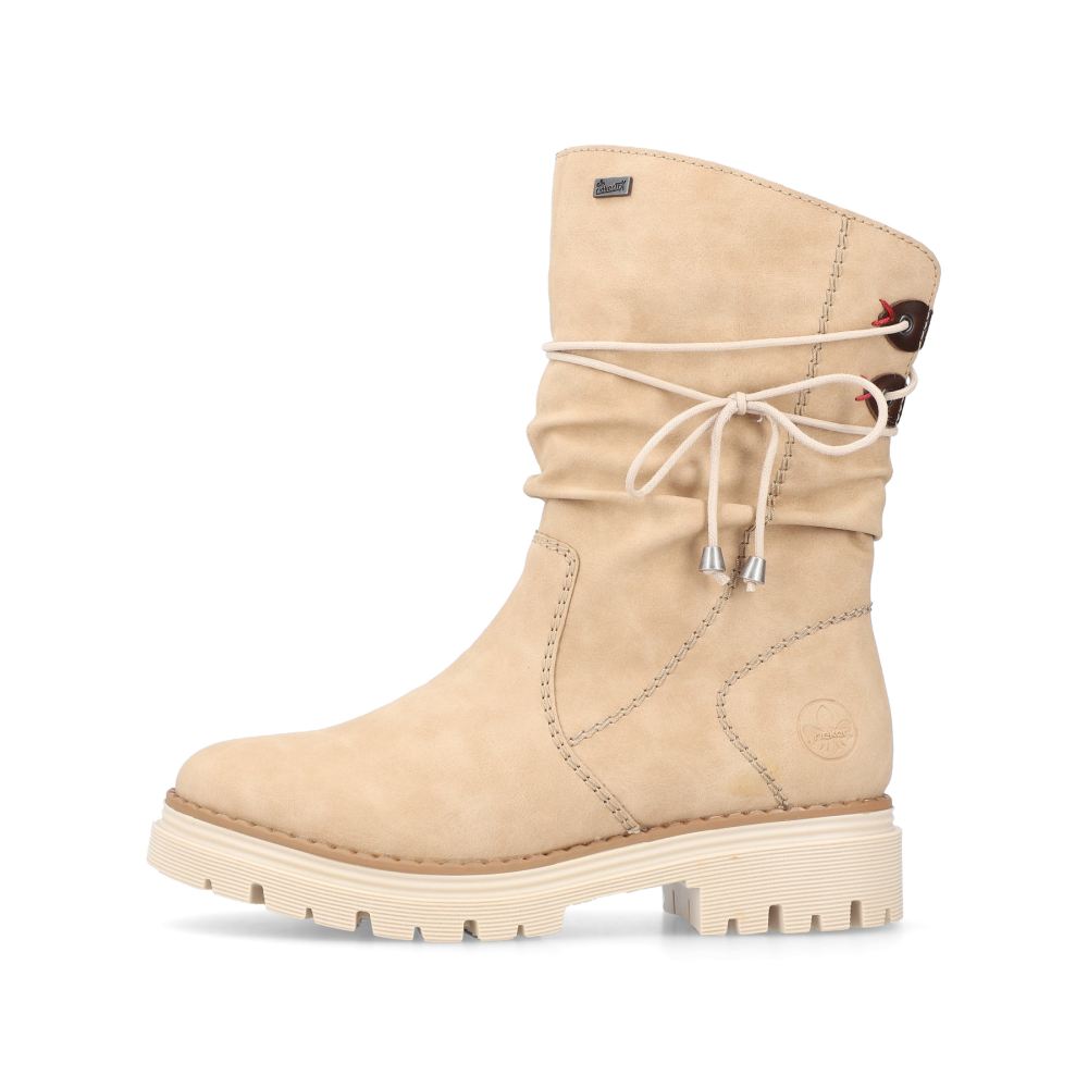 Rieker Women's Short Boots - Brown-Beige