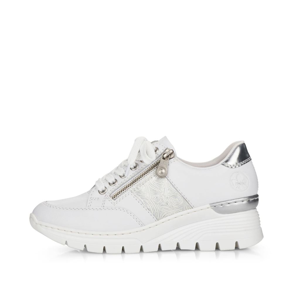 Rieker Women's Low-Top Sneakers - Pure White