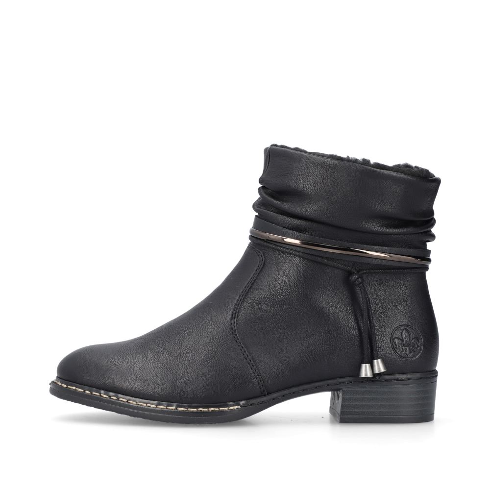Rieker Women's Ankle Boots - Midnight Black