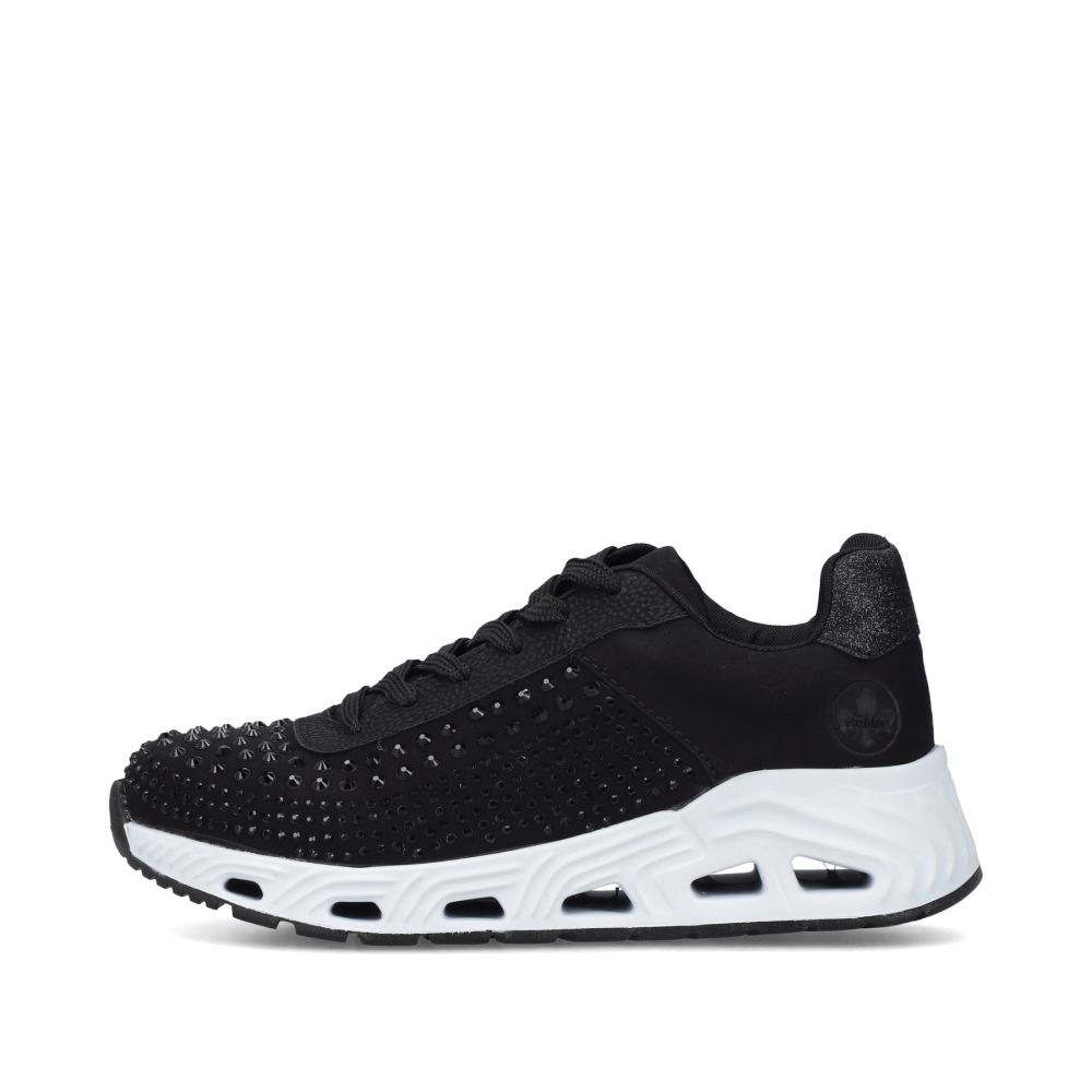 Rieker Women's Low-Top Sneakers - Deep Black