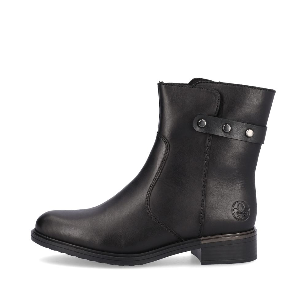 Rieker Women's Short Boots - Night Black