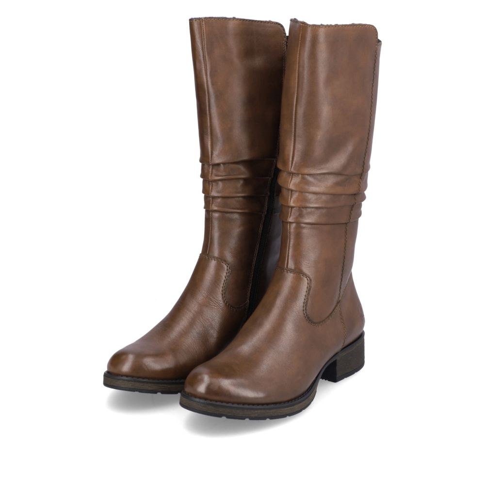 Rieker Women's High Shaft Boots - Coffee Brown
