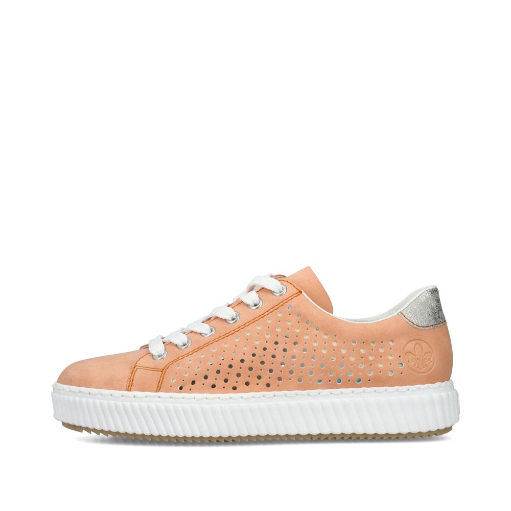 Rieker Women'slow-Top Sneakers - Pastel Orange