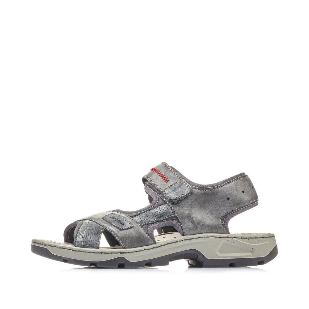Rieker Men's Trekking Sandalsasphalt Gray