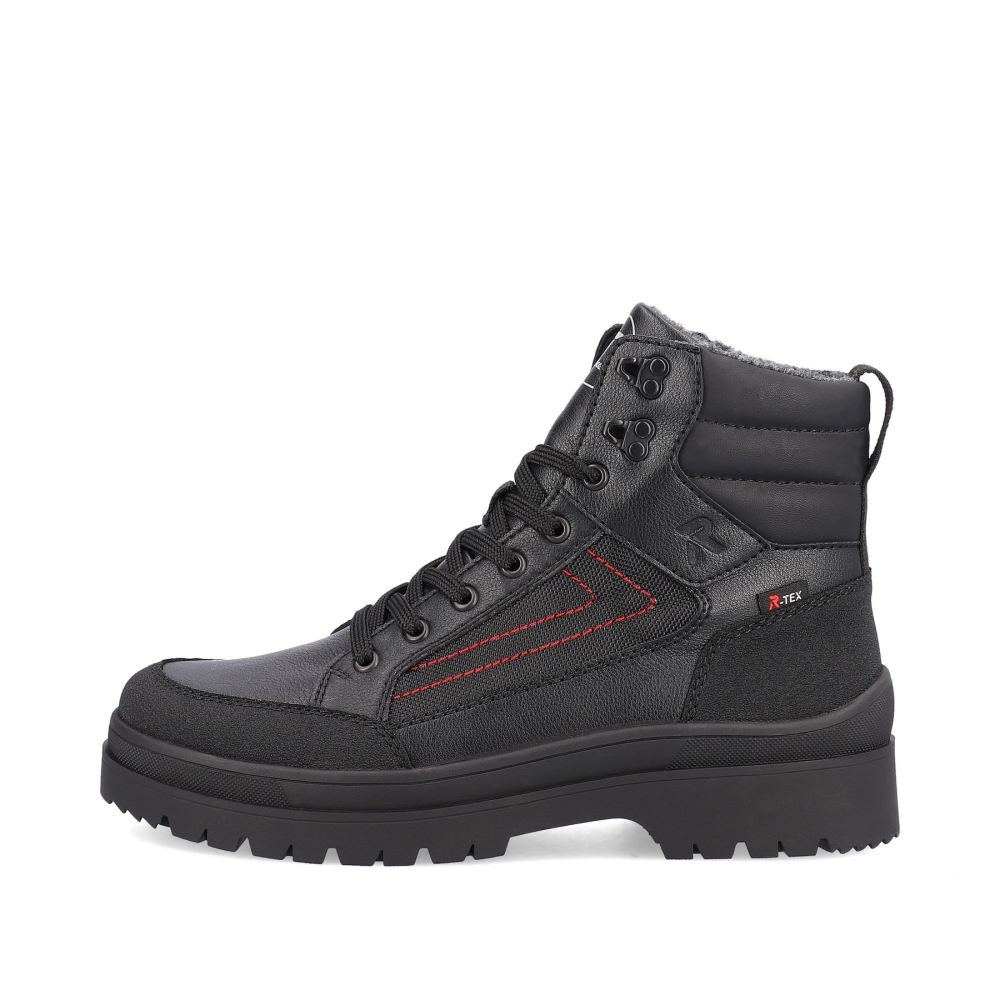 Rieker Evolution Men's Lace-Up Boots - Deep Black