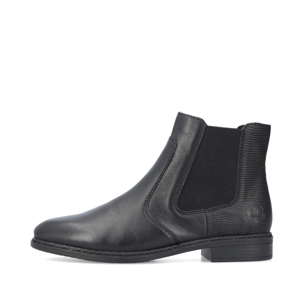 Rieker Women's Chelsea Bootsmidnight Black