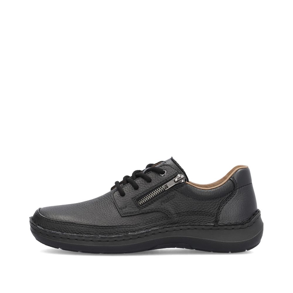 Rieker Men's Lace-Up Shoes - Night Black