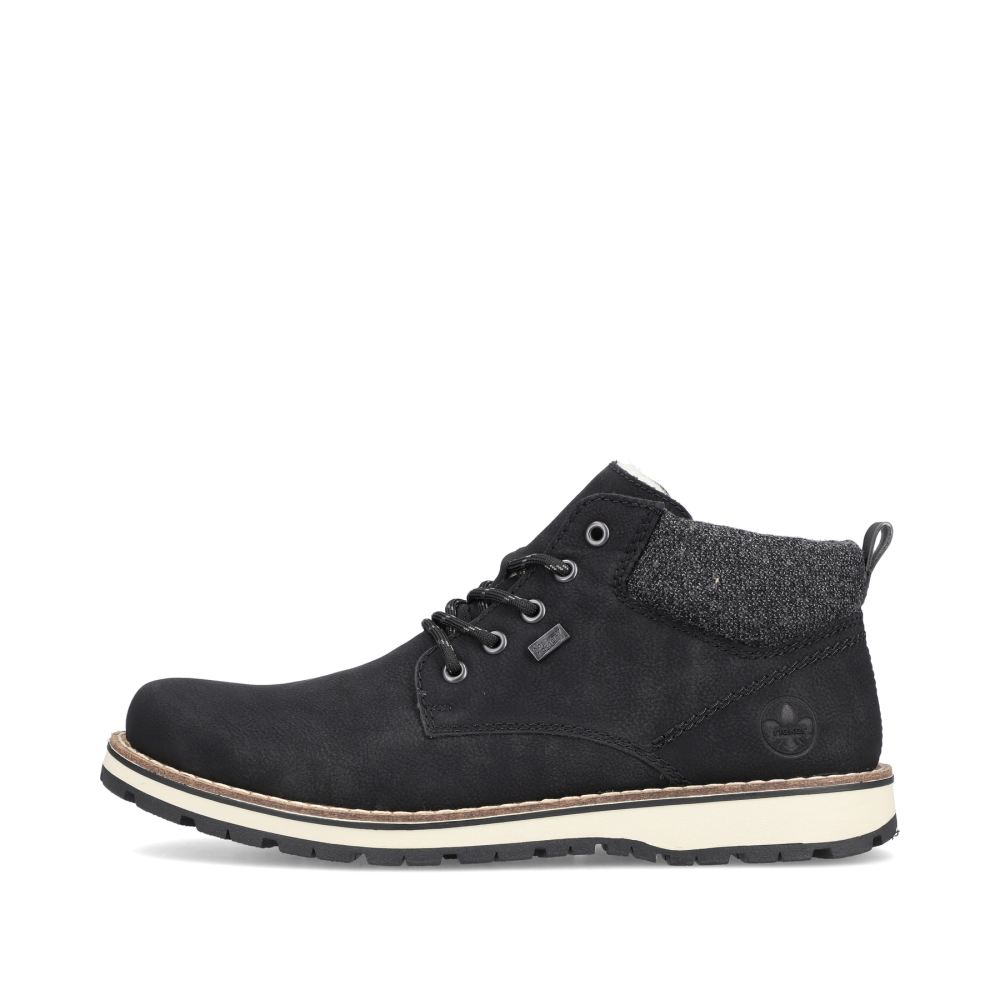 Rieker Men's Corded Boots Urban Black