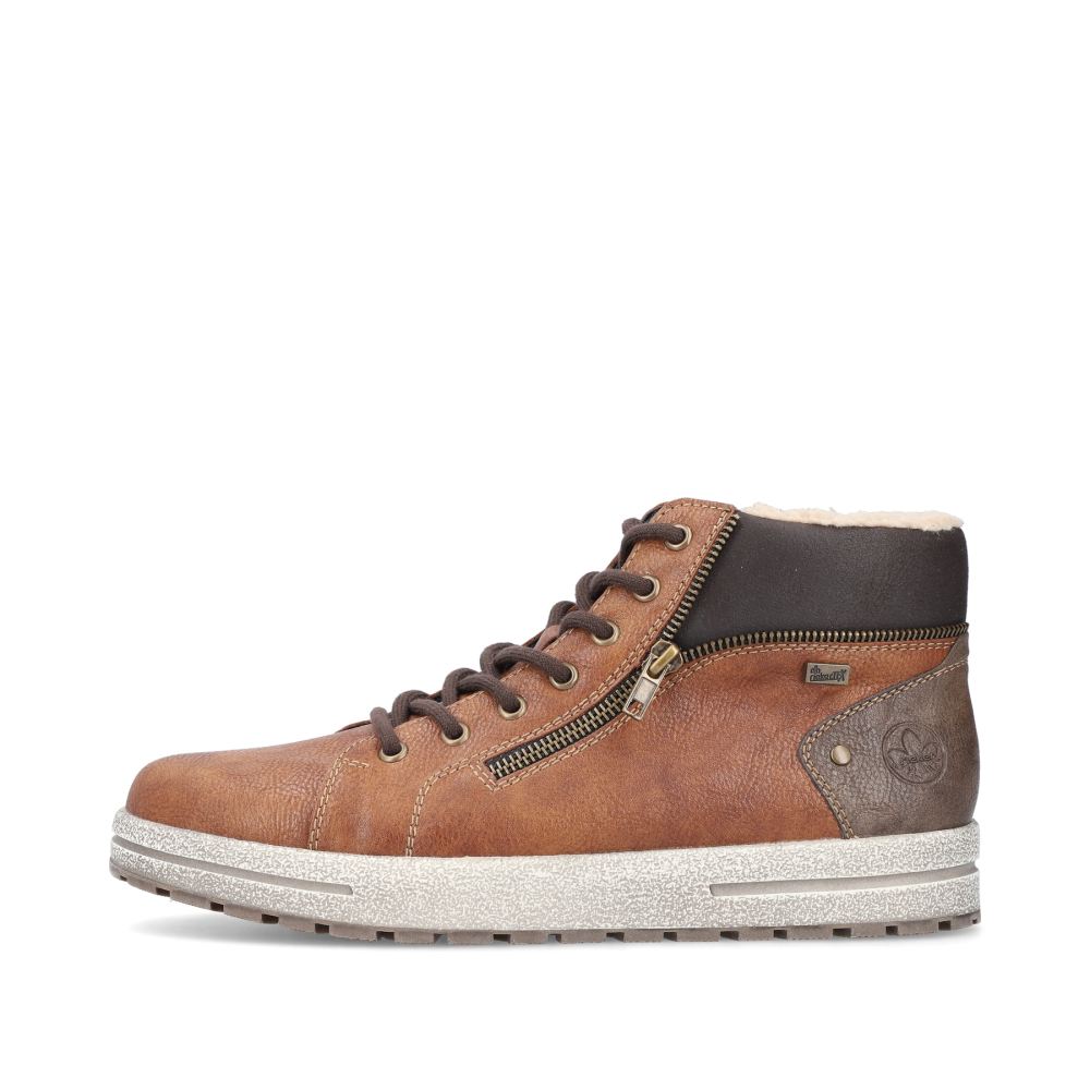 Rieker Men's Lace-Up Shoes - Caramel Brown
