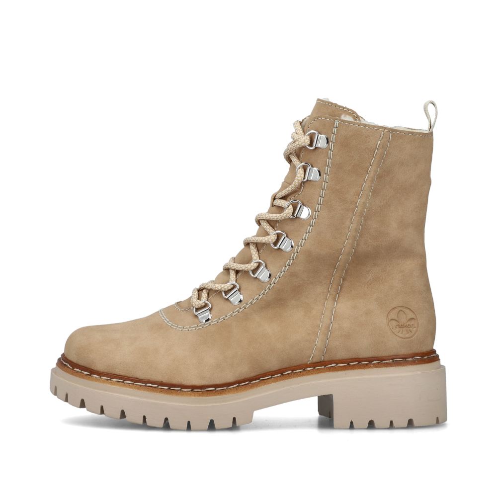 Rieker Women's Lace-Up Bootsbrown-Beige