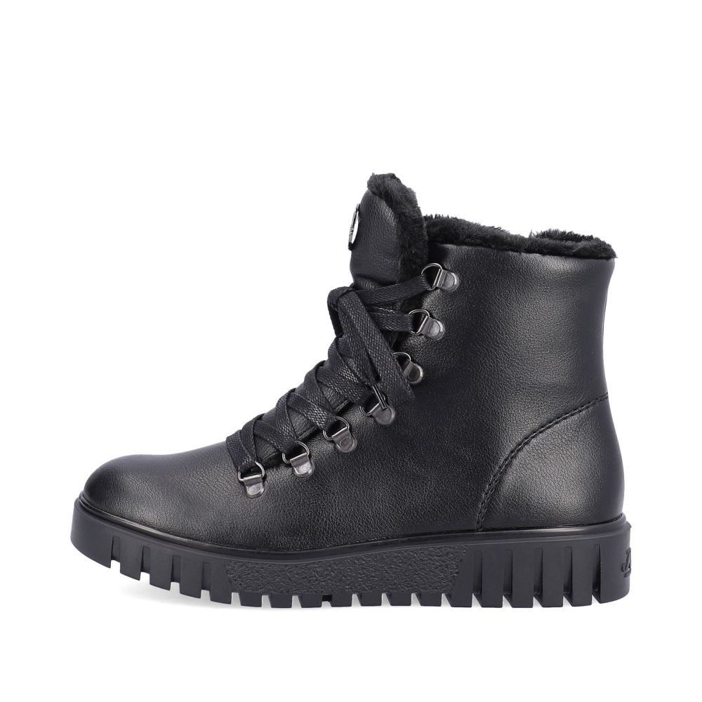 Rieker Women's Lace-Up Boots - Deep Black