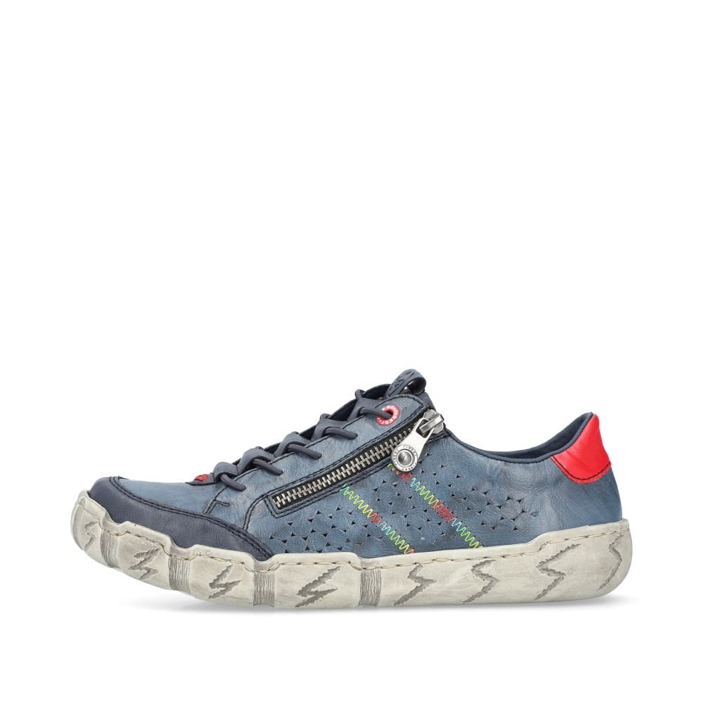 Rieker Women's Lace-Up Shoes - Slate Blue