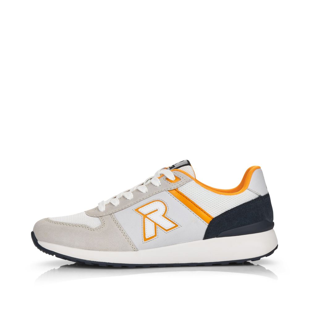 Rieker Evolution Men's Low-Top Sneakers - Stonegrey