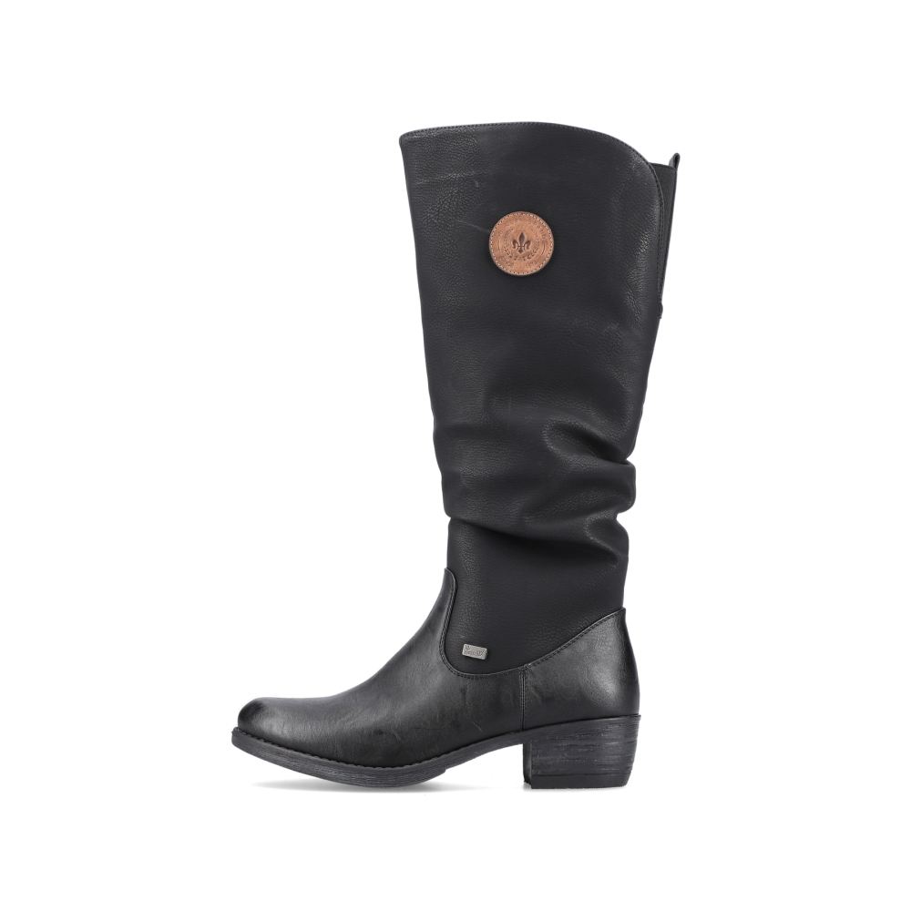 Rieker Women's High-Shaft Boots - Deep Black