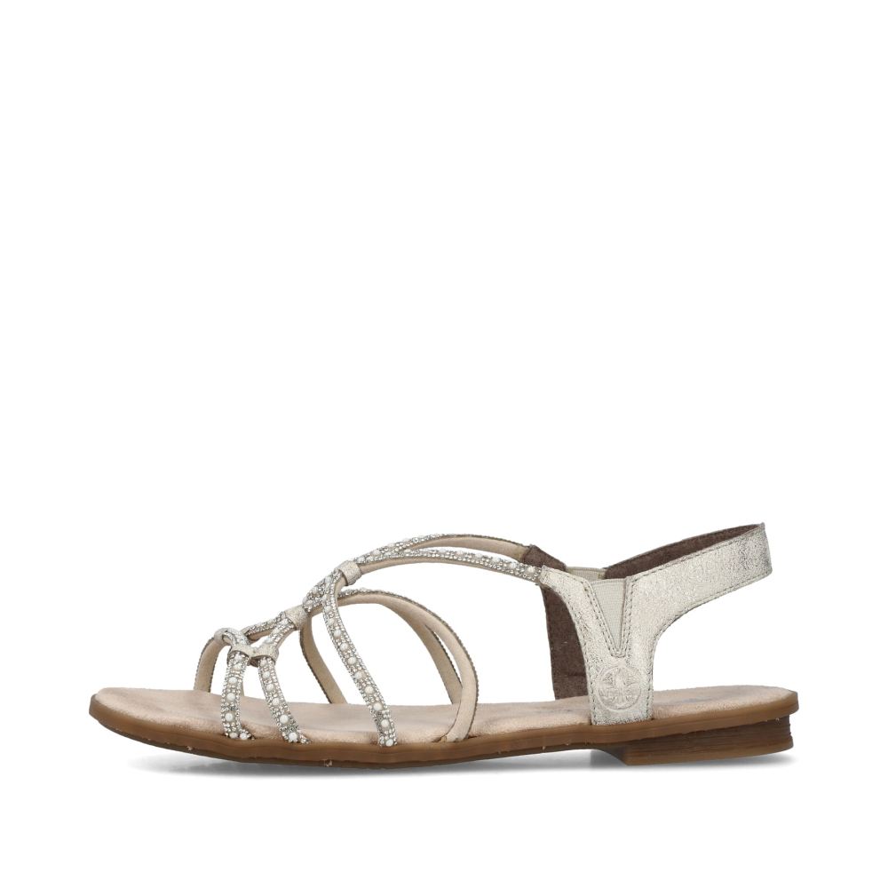 Rieker Women's Strappy Sandals - Light Beige