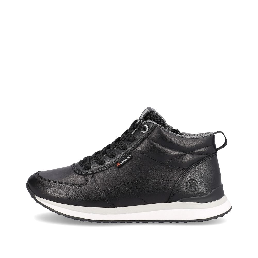Rieker Evolution Women's High-Top Sneakers - Deep Black