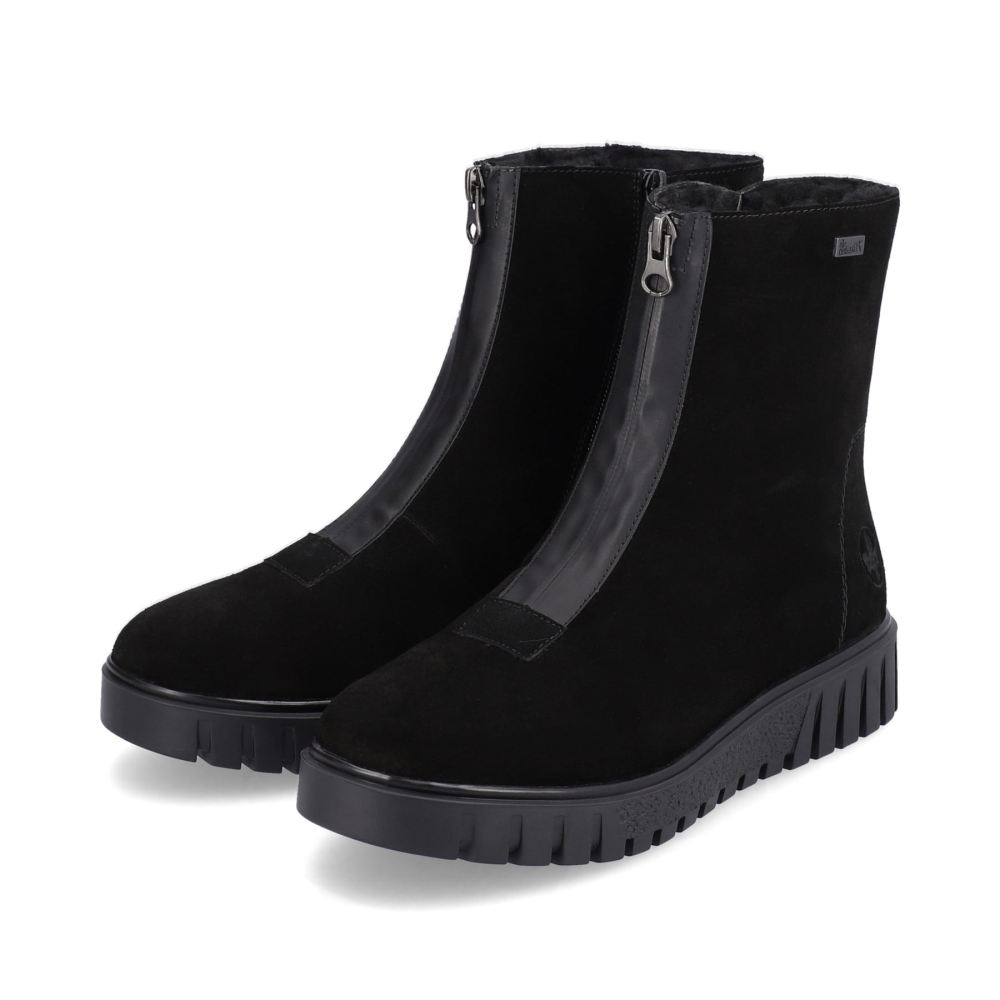 Rieker Women's Short Boots - Night Black