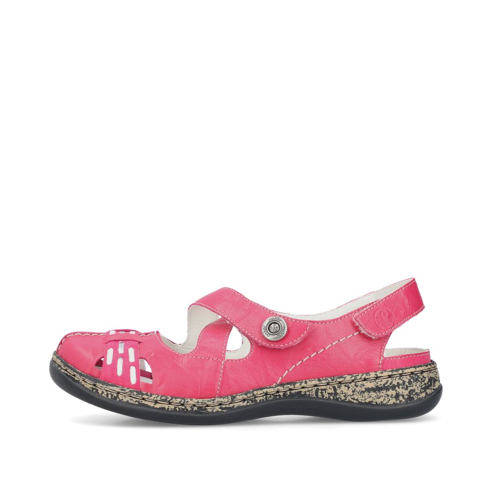 Rieker Women's Ballerinas - Red/Pink