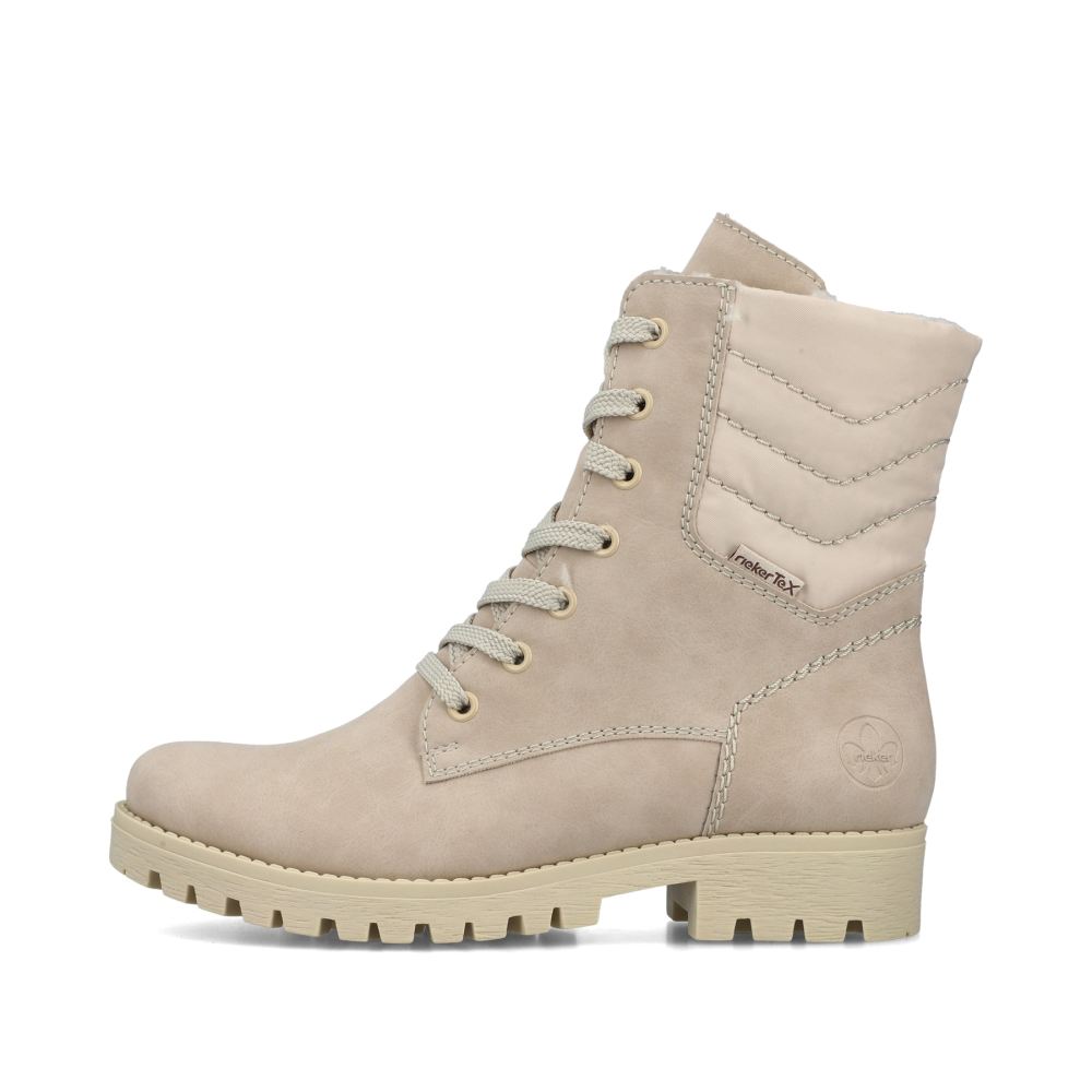 Rieker Women's Biker Boots Champagne