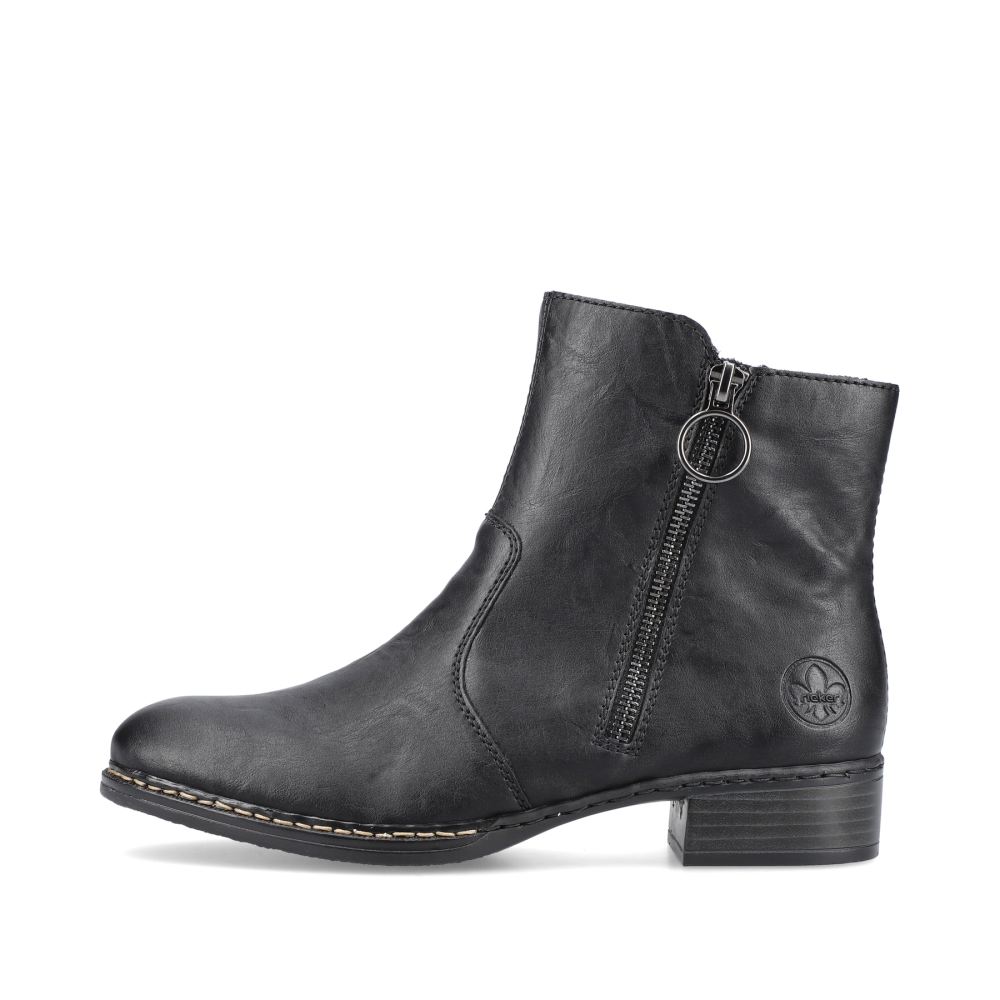 Rieker Women's Ankle Boots - Midnight Black