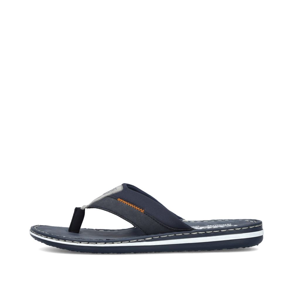 Rieker Men's Flip-Flops - Navy Blue