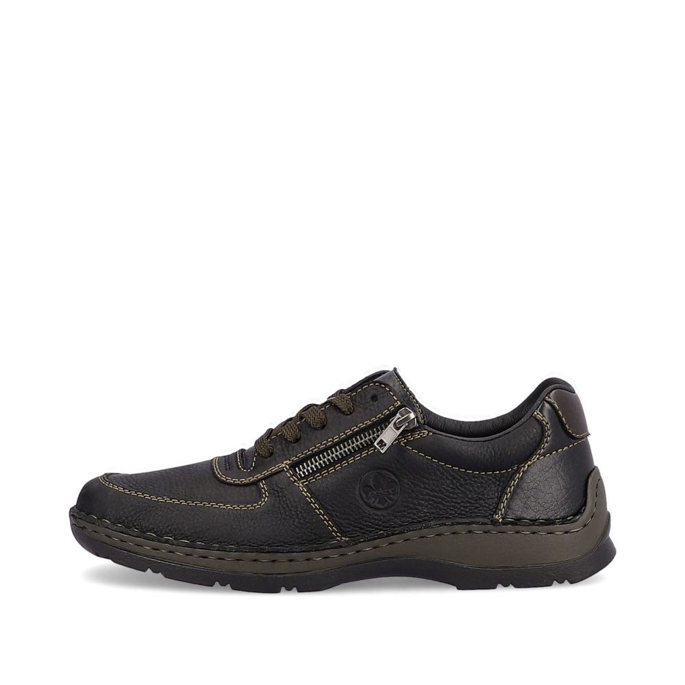 Rieker Men's Lace-Up Shoes Asphalt Black