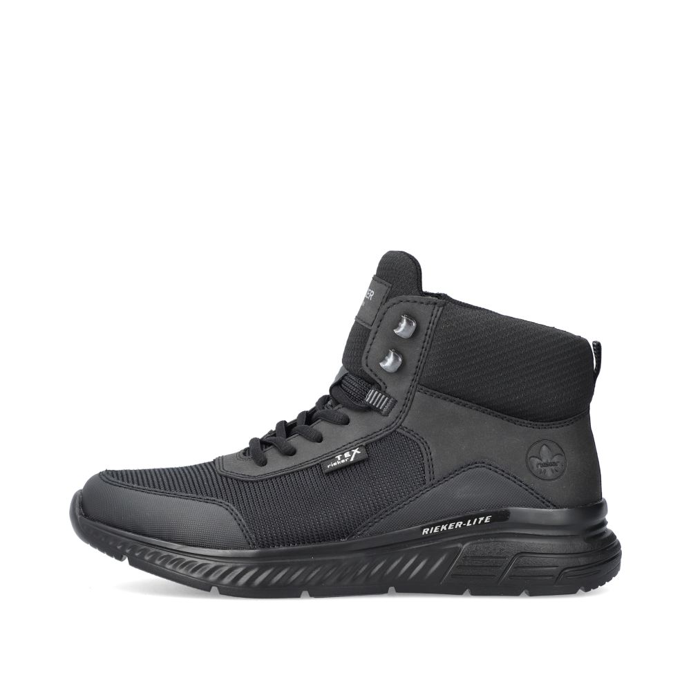 Rieker Men's Lace-Up Shoes Asphalt Black