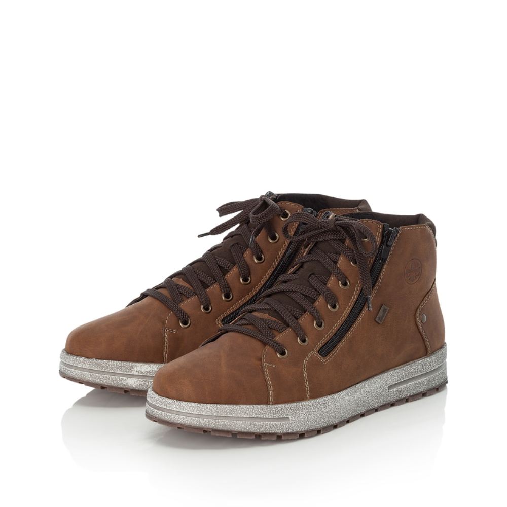 Rieker Men's Lace-Up Boots - Chestnut Brown