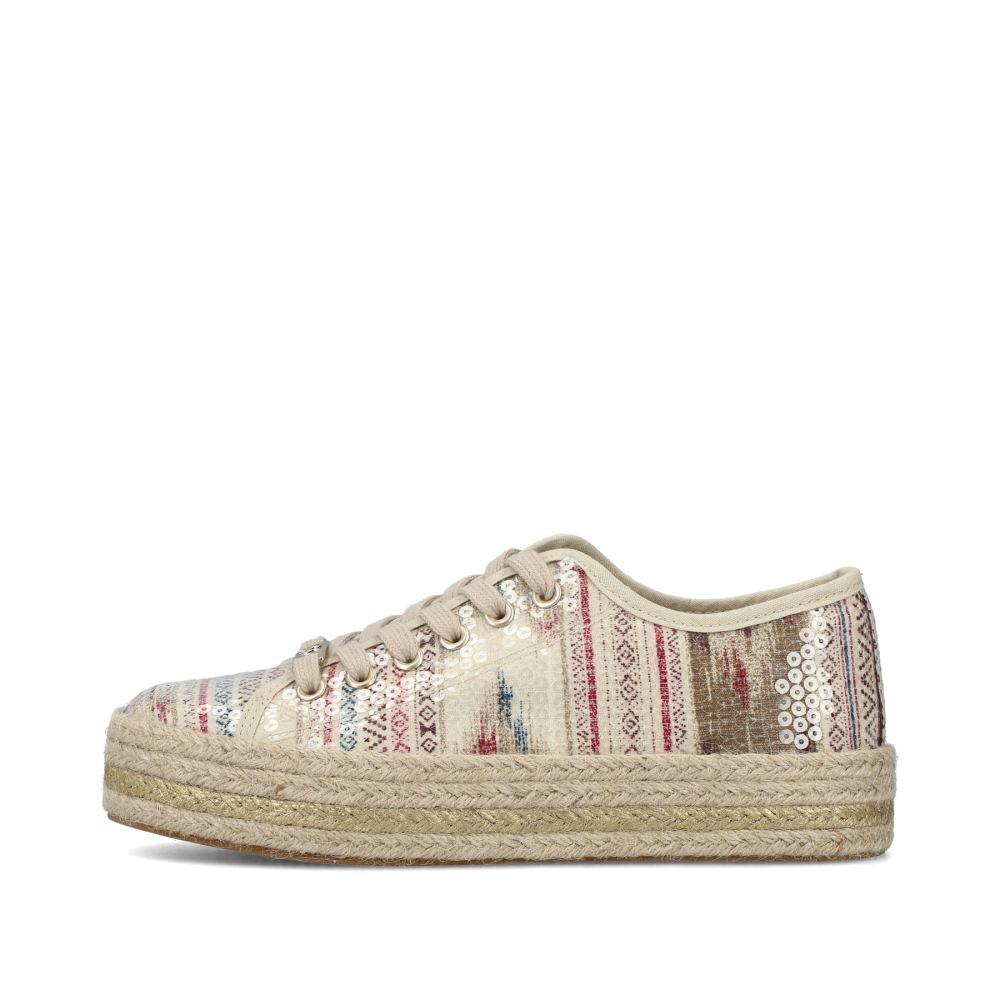 Rieker Women's Lace-Up Shoes - Light Beige