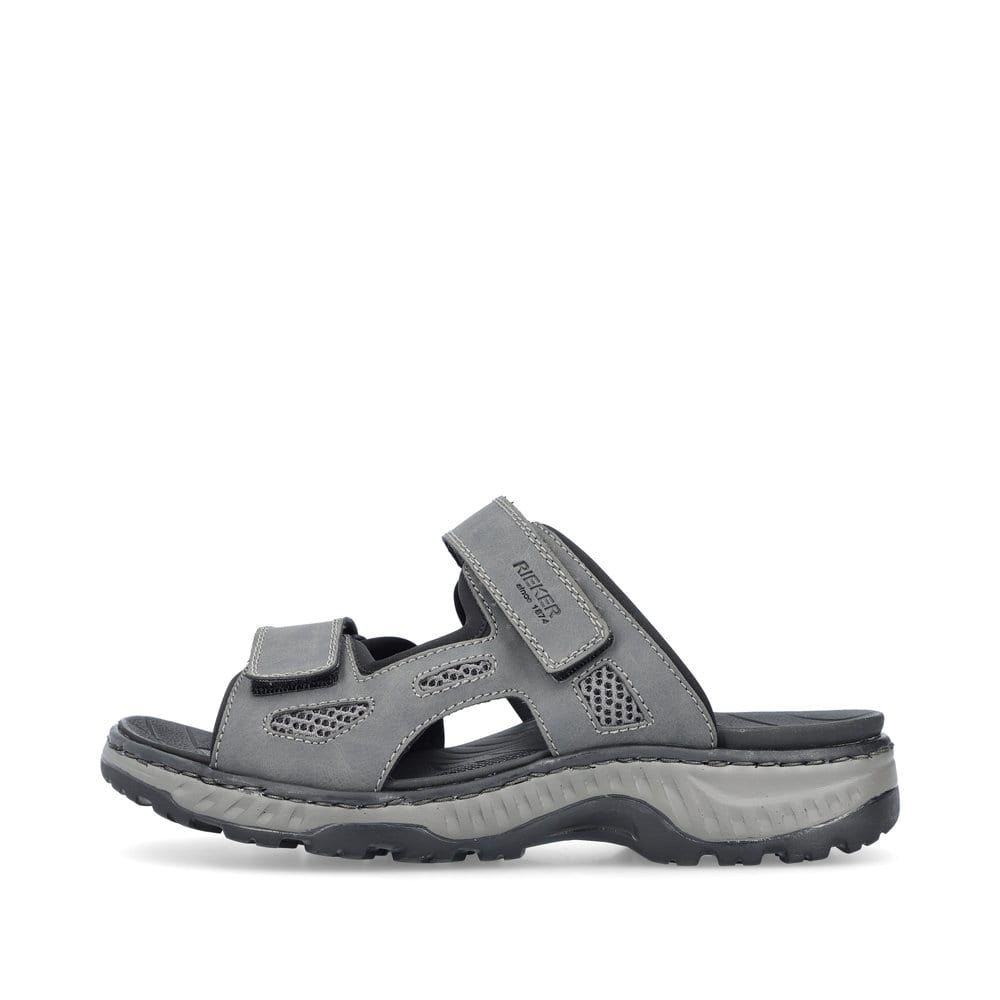Rieker Men's Mules - Steel Gray