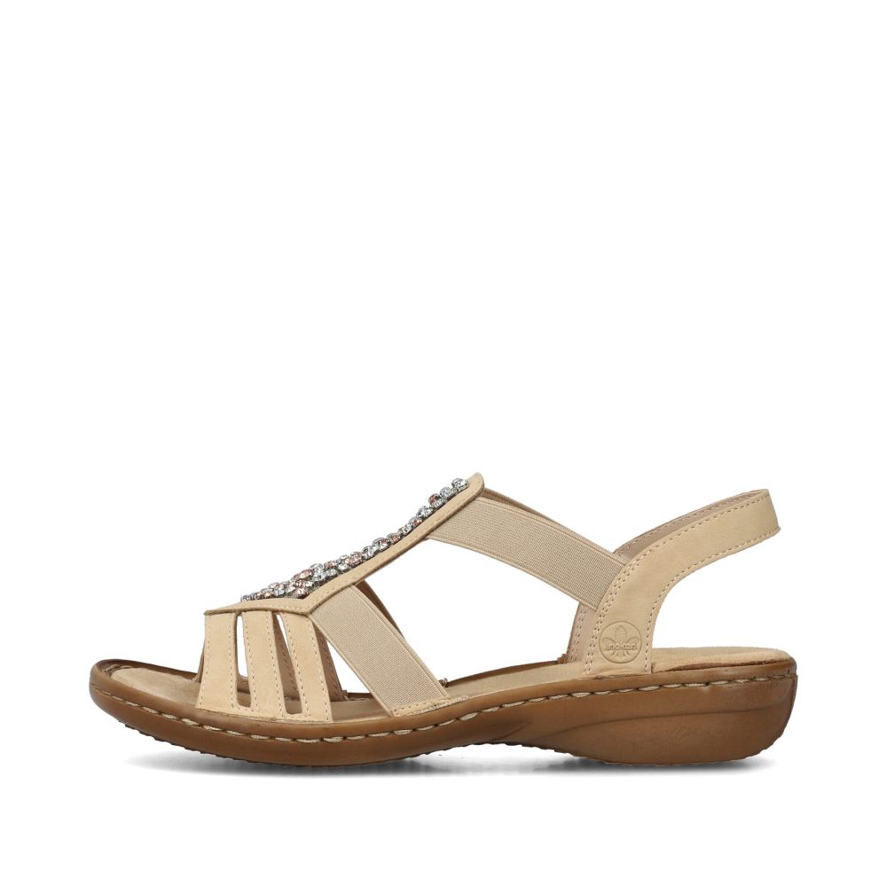 Rieker Women's Strappy Sandals - Light Brown