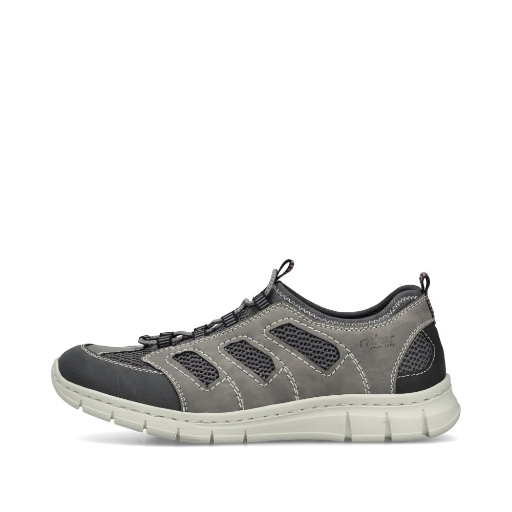 Rieker Men's Slippers - Stone Gray