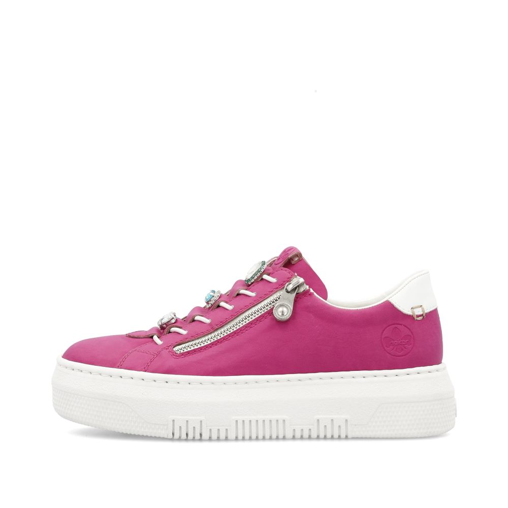Rieker Women's Low Sneakersblood Pink