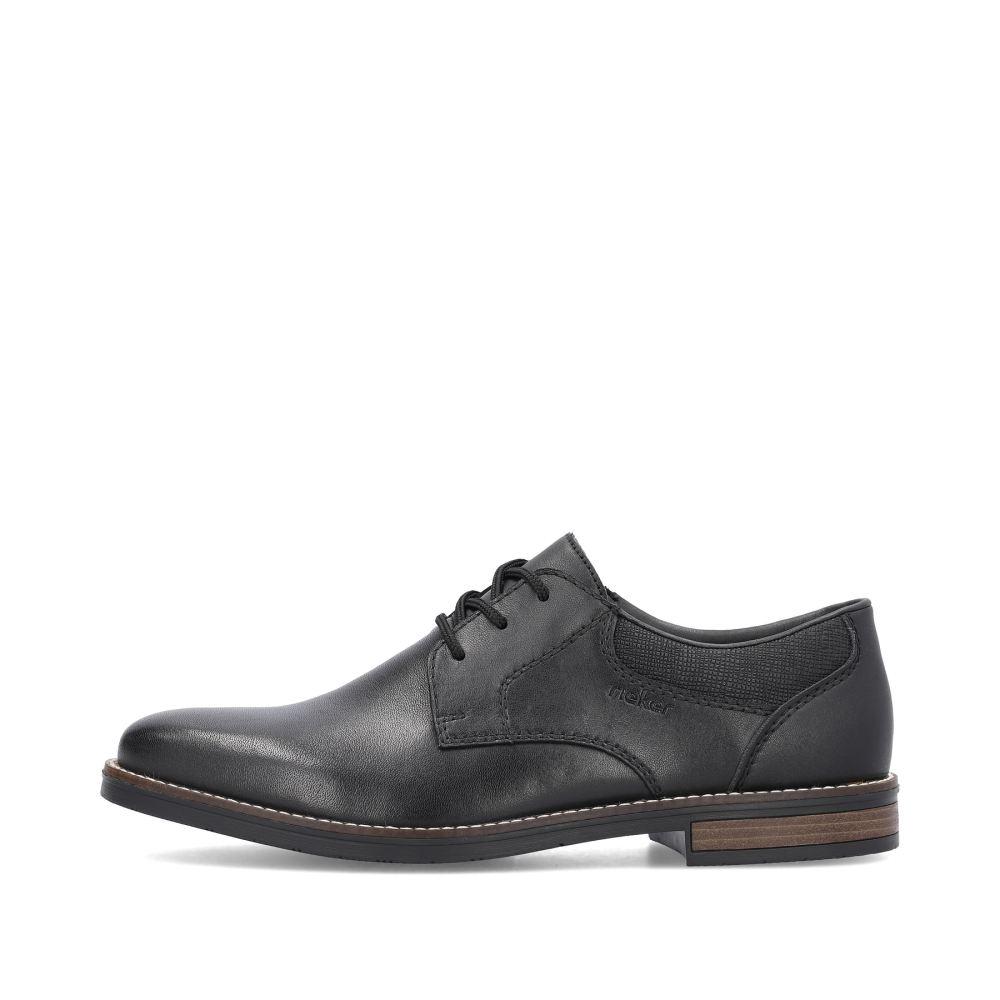 Rieker Men's Lace-Up Shoes - Night Black