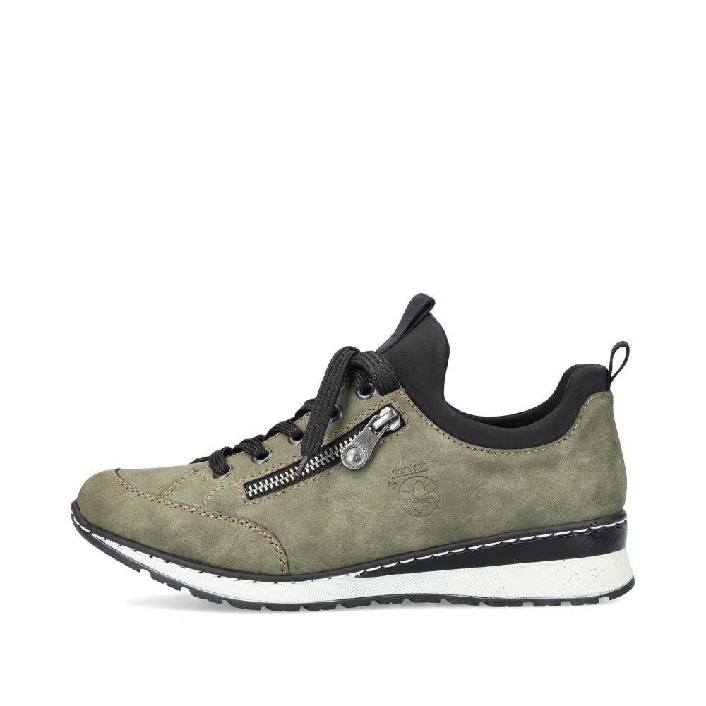 Rieker Women's Slippers - Khaki Green